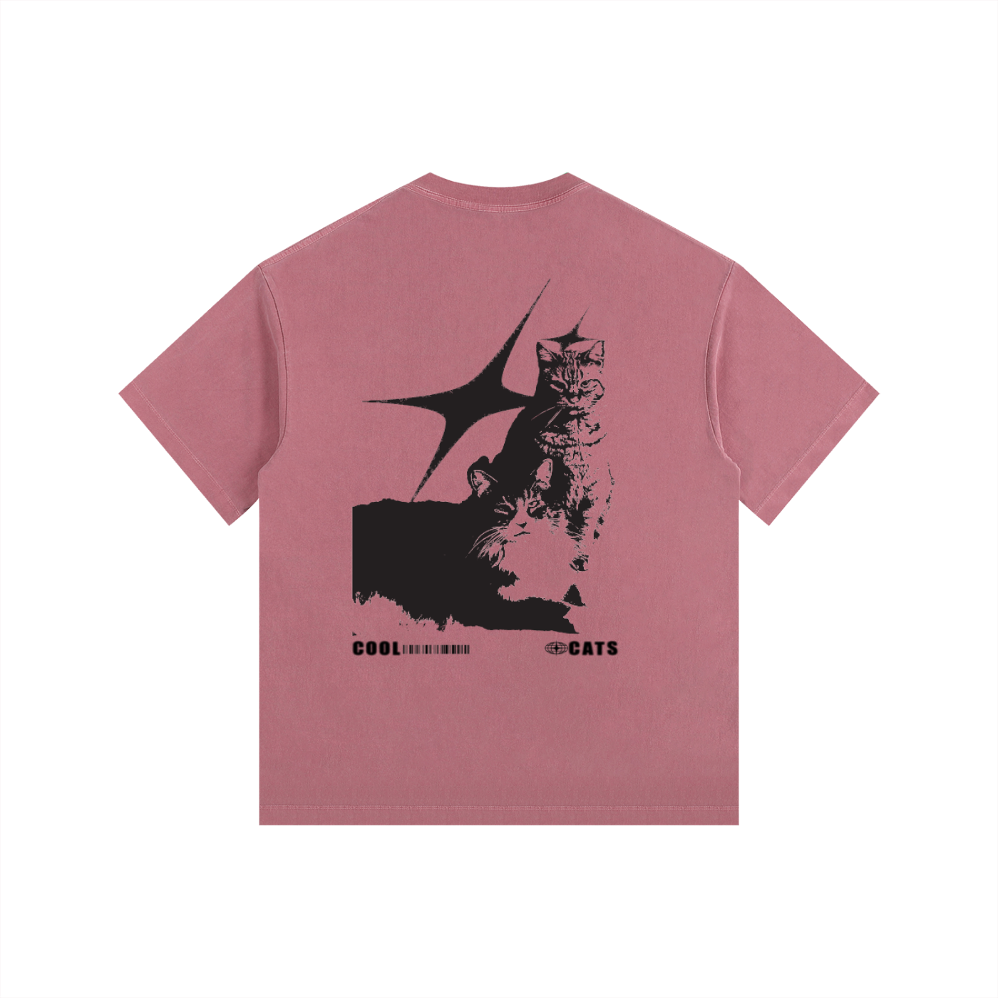 COOL CATS Oversized Cotton T-Shirt