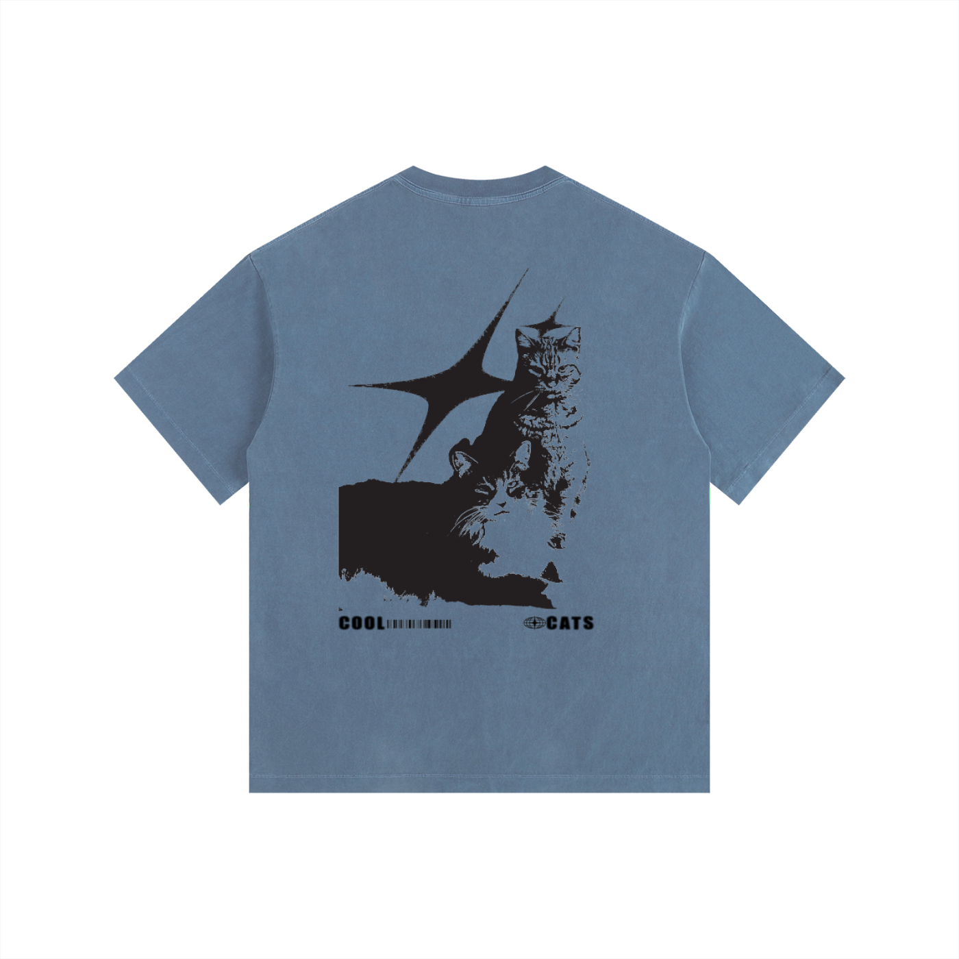 COOL CATS Oversized Cotton T-Shirt